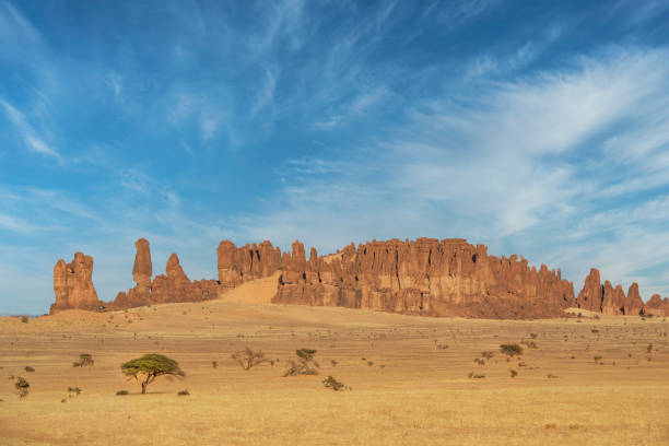 Massif de l'Ennedi au coucher du soleil